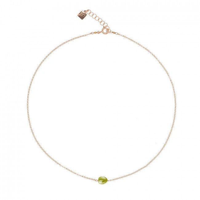 Girocollo Rosso Prezioso Argento 925 Semino D'amore Lime Gold