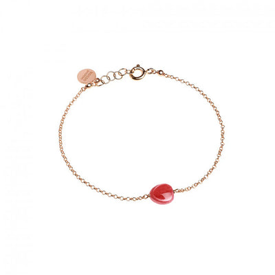 Bracciale Rosso Prezioso Argento 925 Semino D'amore Blush