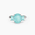 Anello Mabina Santorini Argento Cristallo di Rocca