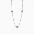 Girocollo Mabina Junior Argento Rainbow