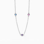 Girocollo Mabina Junior Argento Rainbow