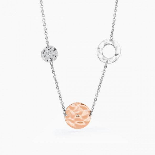 Collana Bbicolore Rosata 2jewels Acciaio
