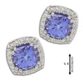 Orecchini Gemoro Oro 18kt Tanzanite e Diamanti Naturali