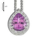 Girocollo Gemoro in Oro 18kt Zaffiro Rosa e Diamanti Naturali