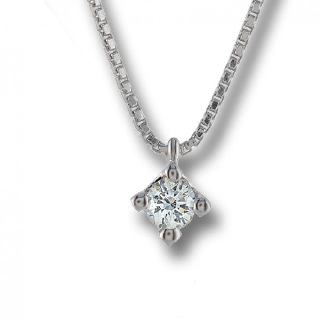 Girocollo Gemoro Punto Luce in Argento 925 e Diamanti Naturali Tarpb047