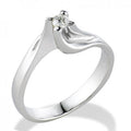 Solitario Gemoro Argento 925 con Diamante