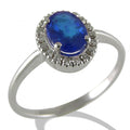 Anello Gemoro Oro 18kt Diamanti Naturali e Zaffiro