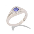 Anello Gemoro Oro 18kt Gr. 3,90 Diamanti Ct. 0,80 e Tanzanite Ct. 0,65