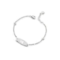 Bracciale le Bebe' Bimba Oro Bianco e Smalto Bianco