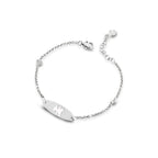 Bracciale le Bebe' Bimba Oro Bianco e Smalto Bianco