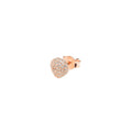 Monorecchino Rosso Prezioso Argento 925 Semino D'amore Sparkling Pure White