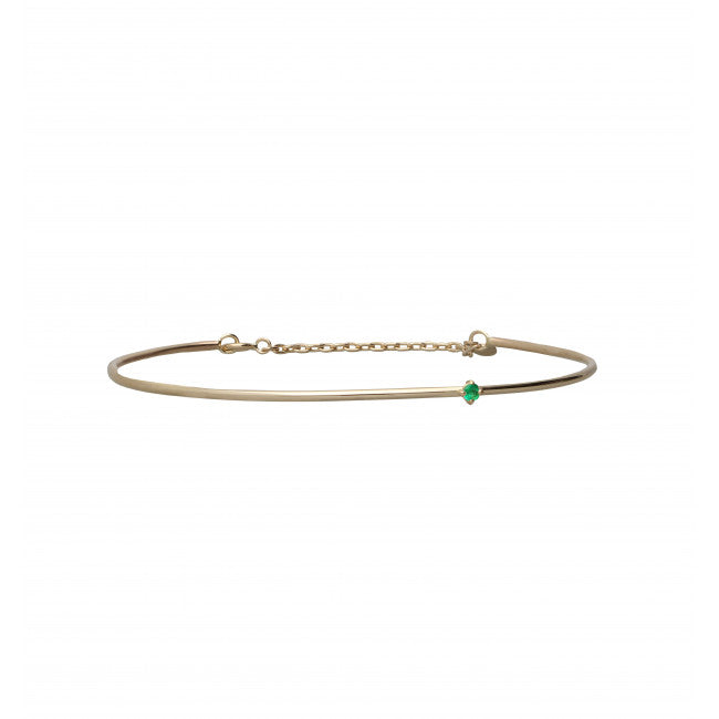 Bracciale Oro 9kt e Smeraldo Cupido