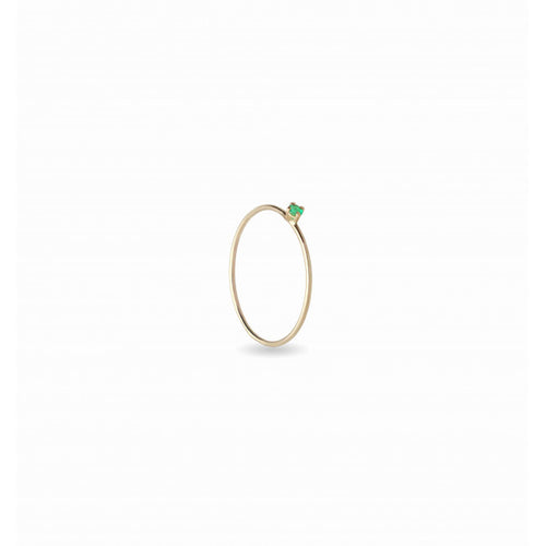 Anello Oro 9kt e Smeraldo Filo D'amore