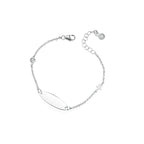 Bracciale le Bebe' Bimba Oro Bianco e Smalto Bianco