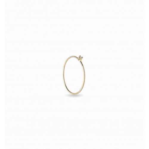 Anello Oro 9kt e Diamante Filo D'amore
