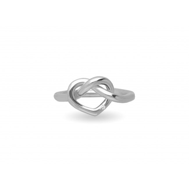 Anello Argento 925 e Diamanti Nodo D'amore Cupido