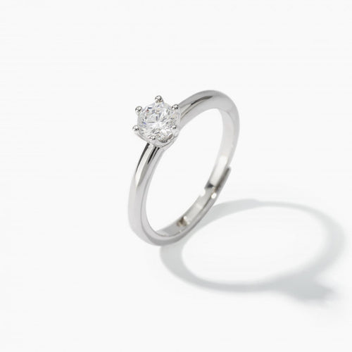 Anello Solitaire Mabina Argento