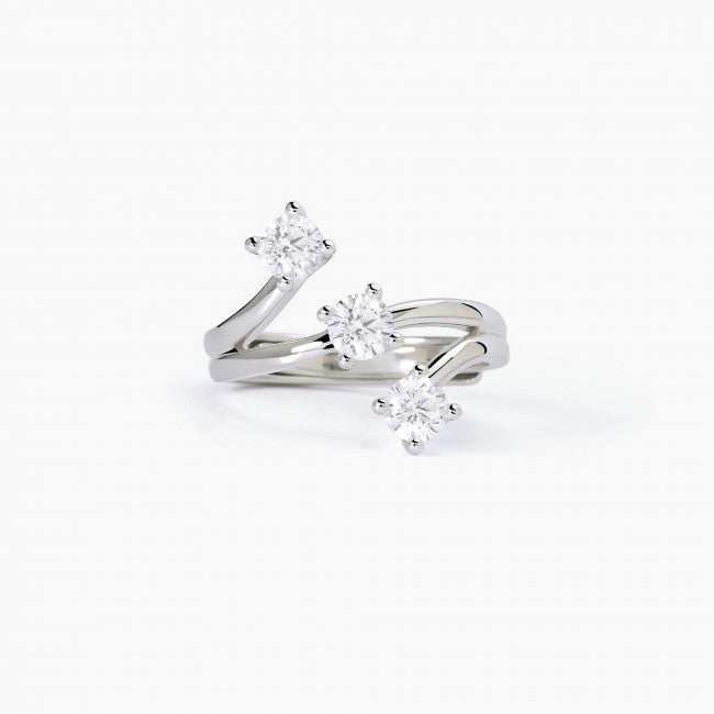 Anello Mabina Trilogy Argento