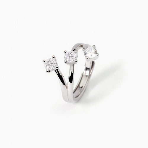 Anello Mabina Trilogy Argento