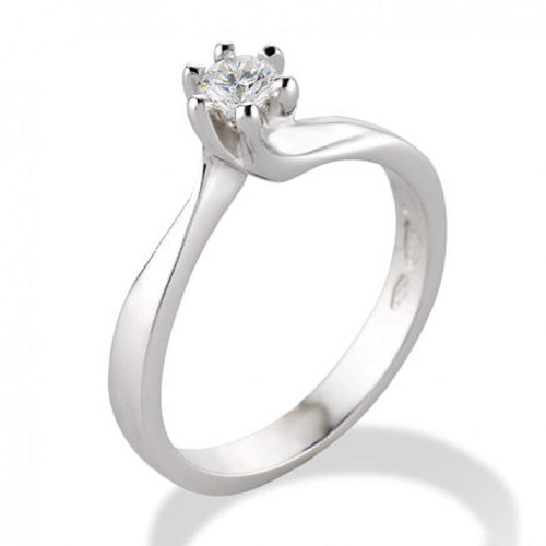Anello Gemoro Oro 18kt Gr. 3,70 Diamanti Ct. 0,18
