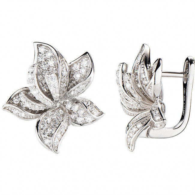 Orecchini Argento Amen Orchidea