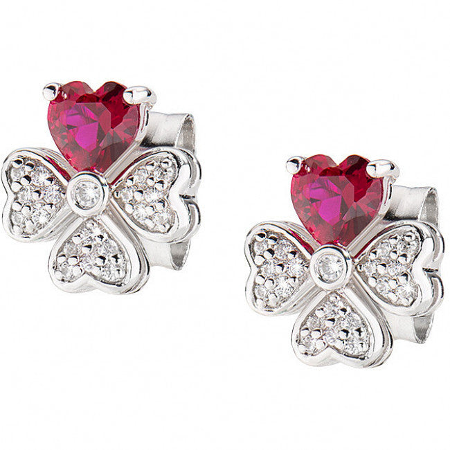 Orecchini Argento Quadricuore Amen