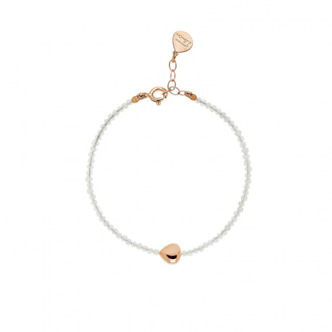 Bracciale Rosso Prezioso Argento 925 Semino D'amore Elements Neve