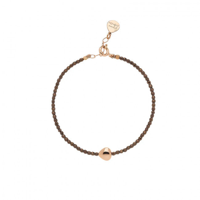 Bracciale Rosso Prezioso Argento 925 Semino D'amore Elements Terra