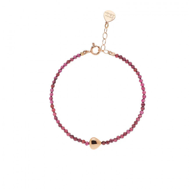 Bracciale Rosso Prezioso Argento 925 Semino D'amore Elements Fuoco