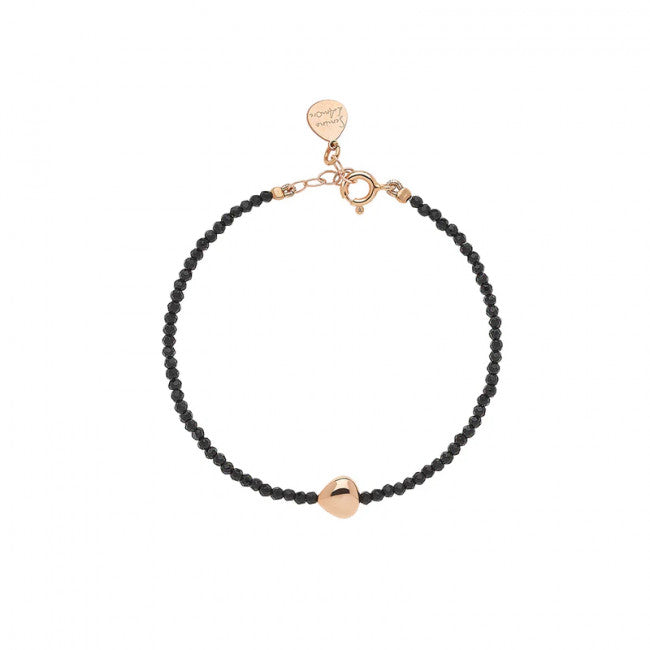 Bracciale Rosso Prezioso Argento 925 Semino D'amore Elements Notte