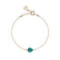 Bracciale Rosso Prezioso Argento 925 Semino D'amore Tormalina Verde