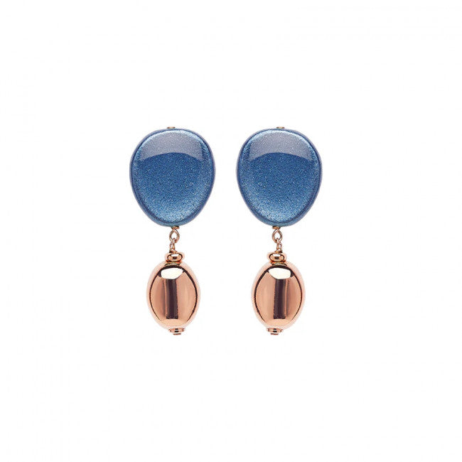 Orecchini Rosso Prezioso Argento 925 Trinity Blue London