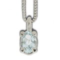 Girocollo Gemoro Argento 925 e Acquamarine Naturali