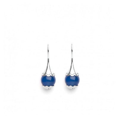 Orecchini Tamashii Ear-drops Agata Blu