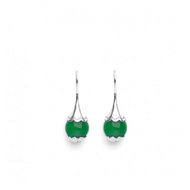 Orecchini Tamashii Ear-drops Agata Verde