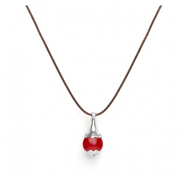 Collana Tamashii Ear Drops Agata Rosso Passione