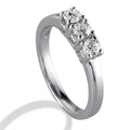 Anello Gemoro Trilogy Oro 18kt Gr. 2,25 Diamanti Ct. 0,25