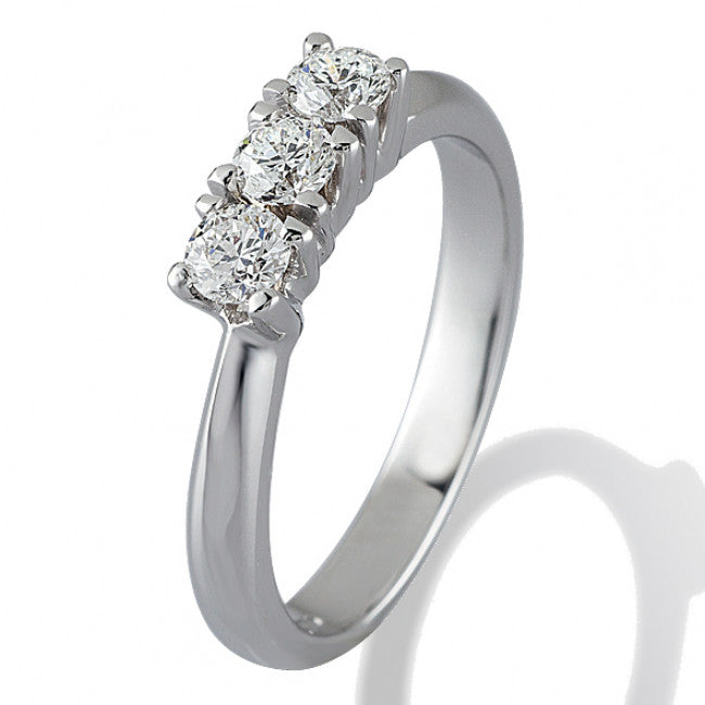 Anello Gemoro Trilogy Oro 18kt Gr. 2,55 Diamanti Ct. 0,10