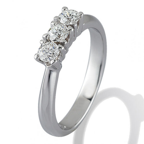 Anello Gemoro Trilogy Oro 18kt Gr. 2,55 Diamanti Ct. 0,10