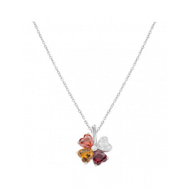 Girocollo Argento Quadricuore Amen