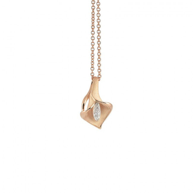 Pendente Punto Luce Annamaria Cammilli Collezione Calla in Oro Arancio Apricot