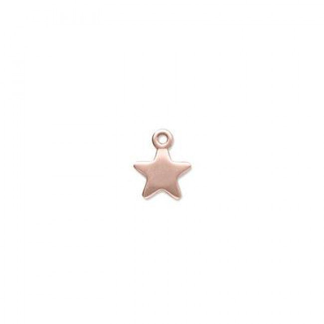 Sigillo Stella da 10 Mm per Orecchino in Oro Rosa 9kt
