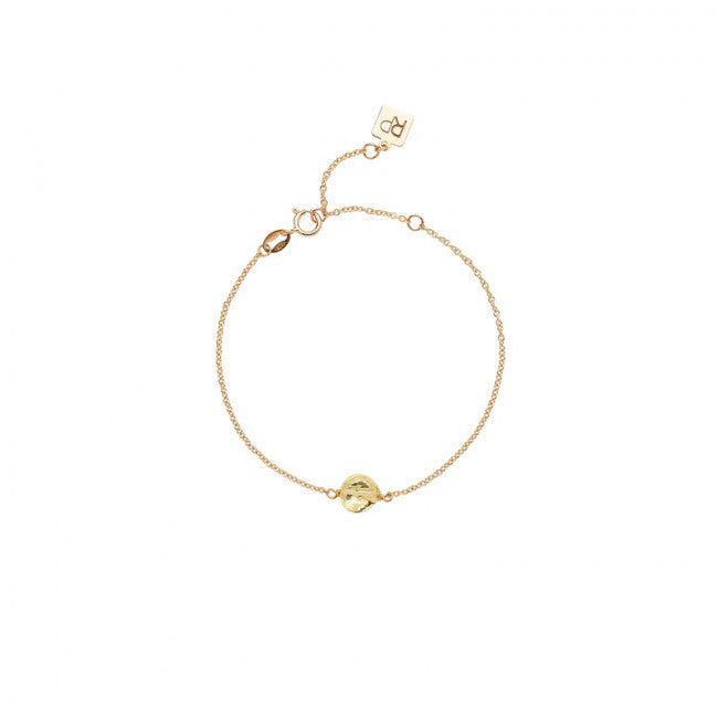 Bracciale Rosso Prezioso Oro 9kt Stone Semino D'amore Citrino