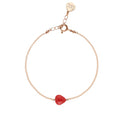 Bracciale Rosso Prezioso Argento 925 Semino D'amore Rosso