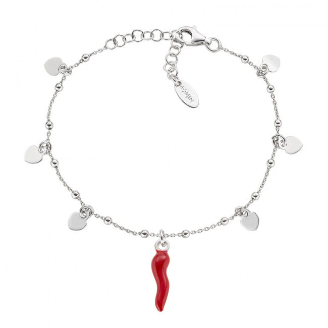 Bracciale Argento Peperoncino Cuore Amen