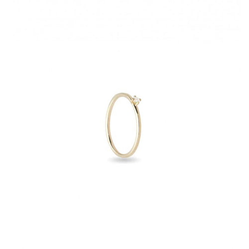Anello Oro 9kt e Diamante Filo D'amore