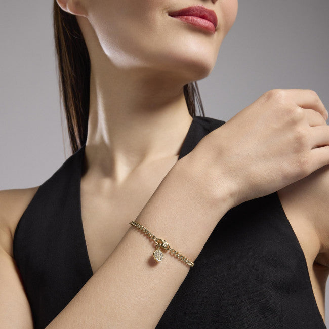 Kidult By You Bracciale Acciaio Dorato Hip Hop