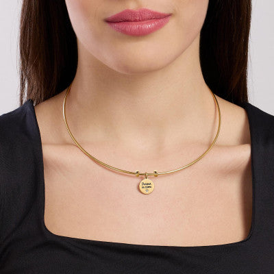Kidult By You Collana Acciaio Dorato Hula-hoop