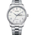 Citizen Solo Tempo Acciaio Eco Drive Quadrante Bianco