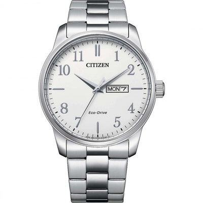 Citizen Solo Tempo Acciaio Eco Drive Quadrante Bianco